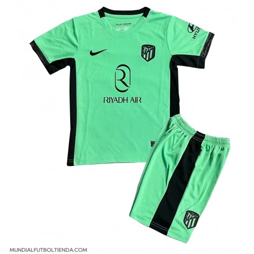 Camiseta Atletico Madrid Tercera Equipación Replica 2023-24 para niños mangas cortas (+ Pantalones cortos)